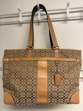 Coach Signature Multipurpose Diaper Bag Tote F77156